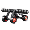 No Noise Fitness Equipment Exercise Four-wheel Abdominal Power Wheel w/Mat