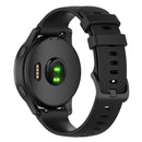 22mm Silicone Wristband Bracelet Strap Belt for Garmin Vivoactive 4 (Black)
