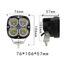 2Pcs 3inch 40W 4LED Work Light Bar Spot Beam Driving Off Road SUV ATV 7000KB Hn