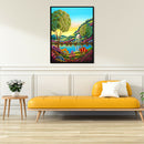 Full Round Drill Diamond Painting DIY Quiet Garden Rhinestone Picture Craft