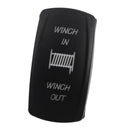 7Pins Boat Car Waterproof Green LED Light Rocker Switch 12-24V SPST On-Off-On