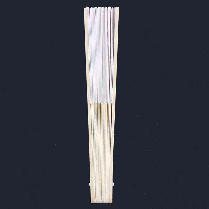 20 x Fan Fabric Gift Bag Bamboo Bone + Silk Fabric wedding favors dance wri C8T9