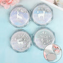 Mini Makeup Mirror Drift Sand Portable Cosmetic Folding Compact Pocket JC3C