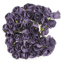 144pcs Mini Petite Paper Artificial Rose Buds Flowers DIY Craft Wedding Dec O4C1