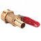 1/4 12MM M/F Full Port Inline Brass Water Air Gas Fuel Line Shut-off Ball ValvJR