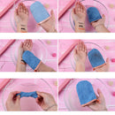 1Xfacial towel makeup remove glove portable reusable cleansing remover tool BX