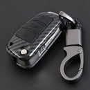Carbon Fiber Skin Cover Remote Key Case Shell Fit For Q3 A1 S3 Q7 A5 TT TTS