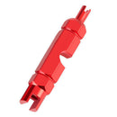 Bicycle Tire Air Nozzle Wrench Valve Core Disassembly Tube Tools (Red) A