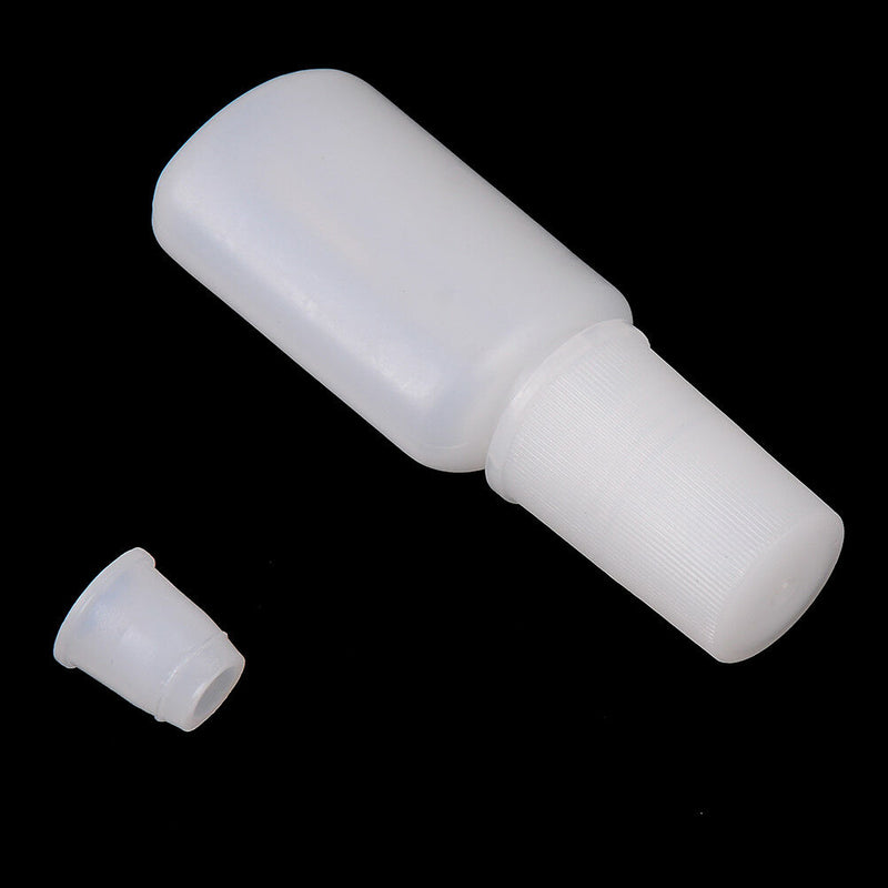 10Ml white plastic gel refillable bottle with brush nail polish oil bottle In TO