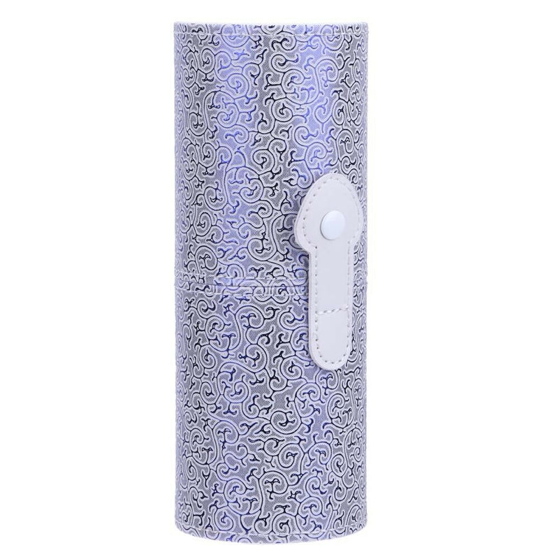 Travel Leather Cosmetic Brush Pen Holder Storage Makeup Empty Holder   A