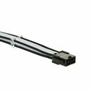 8 Pin White Black ATX CPU PSU Sleeved Power Supply Extension Shakmods + 2 Combs