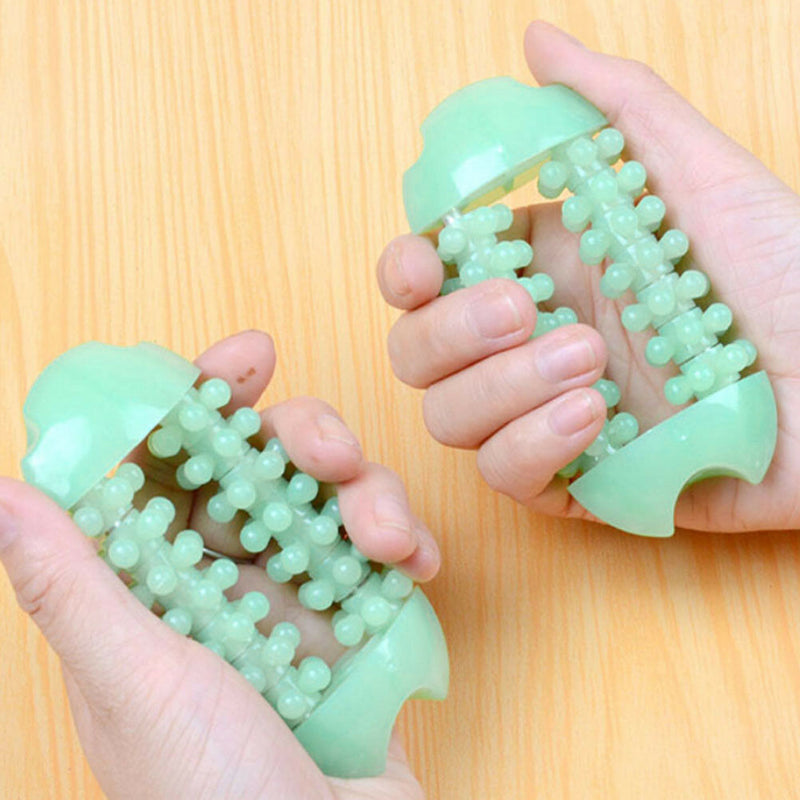 Hand Finger Massager Dual Roller Joint Relaxing Nail Plastic Massage Tool 3 Gw