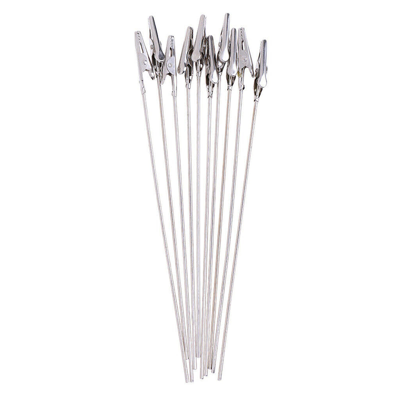 30x Metal Wire Alligator Clamp, Long-Tailed Alligator Iron Clip, Stand Photo