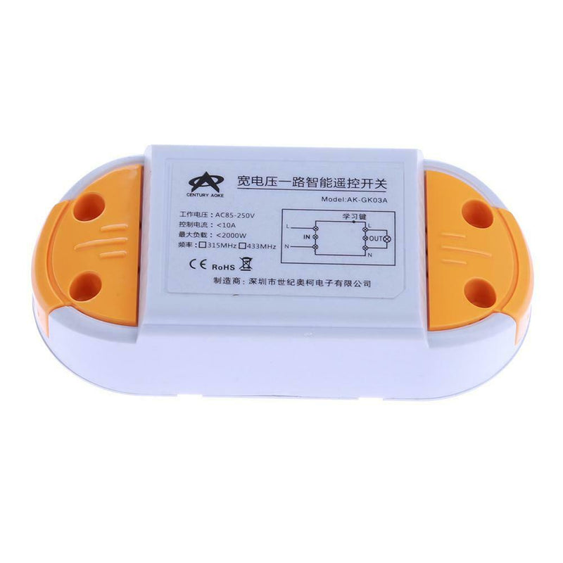 AC 220V One Way Remote Control Power Switch 1000W Power Wireless Switch