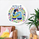DIY Couple Special Shaped Diamond Painting Mural with Tassel Home Decor