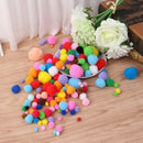 New 200Pcs Assorted Colors Craft Pom Poms Creative Making Hobby Supply DIY Tools