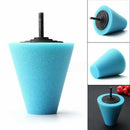 Wheel Hub Polish Buffing Shank Polishing Sponge Cone Metal Foam Pad Car Home 6mm