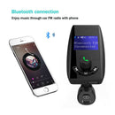 T30 Bluetooth Car Kit Handsfree FM Transmitter AUX Playback 5V 3.1A Dual US