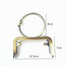 Bronze Purse Frame O-Ring Design Kiss Clasp Lock Handle Bag Making Supplies