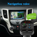 805E Bluetooth 5.0 FM Transmitter Handsfree Car Kit MP3 Player Dual USB Charger
