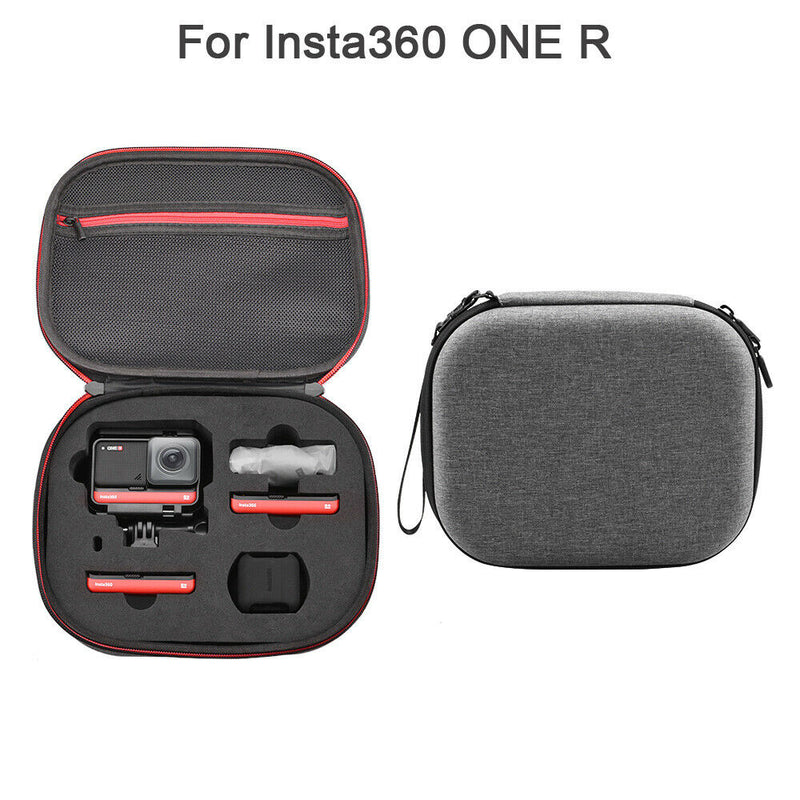 Camera Travel Carrying Case Protective Storage Bag for Insta360 ONE R Gray