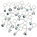 2Pcs Panda Keychain Keyring Bag Phone Hanging Pendant Key Ring Chain Gift 3C