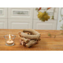 Handmade Rustic Wooden Tealight Candle Holder Succulent Planter Centerpiece