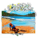 1000pcs DIY Beach Boy Puzzle Educational Learning Jigsaw Assembling Toys A