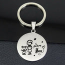 Mom Keychain Disc Charm Jewelry Best Souvenir Mother's Day Gift Keyring FashA3C