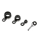 8pcs Stainless Steel Ceramic Fishing Rod Guide Eye Guide Ring Tip Line Ring
