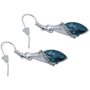 1Pairs Rhinestone Crystal Teardrop Dangle Earring Blue