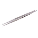 7" 18cm Long Stainless Steel Electronic Pointed Tip Straight Tweezer ForcepsME