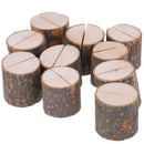 10pcs/lot Wood Pile Photo Natural Tree Stump Shape Clip Stand Party DecoratiFT