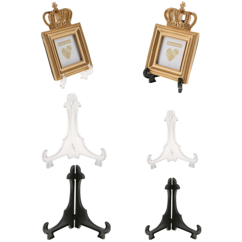 20 Piece Coin Plate Display Easel Stand Photo Shelf Portable Garden Show