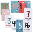 20pcs Baby Growth Milestone Commemorative Card Month Days Photography Props