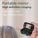 Mini Wireless Earbud Headset CVC Noise Canceling with Mic Mirror Flashlight