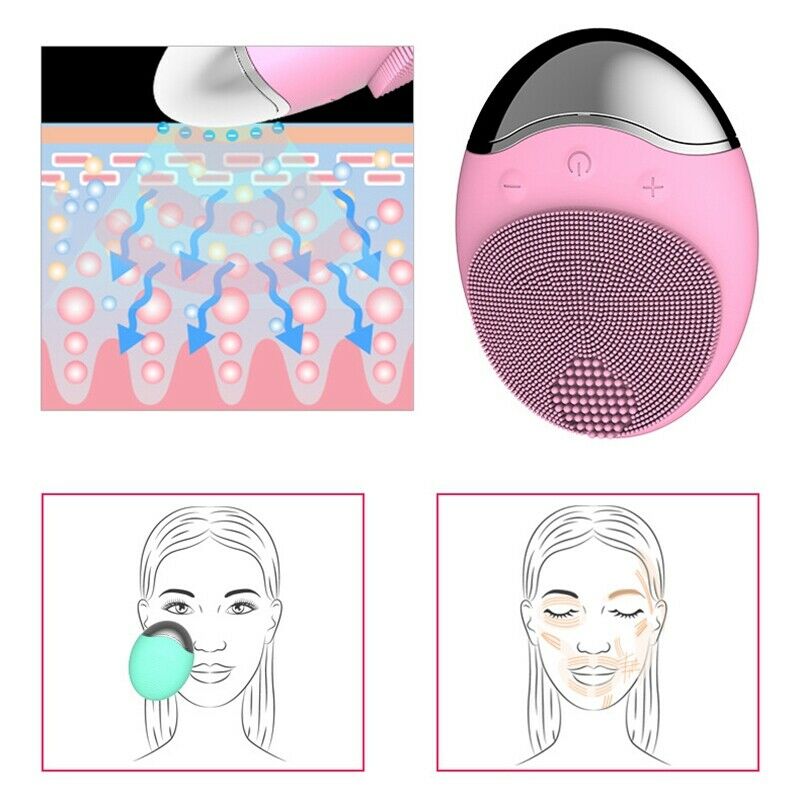 Electric Facial Cleansing Brush Anion Imported Wireless No Dead Corner Pore S7D2