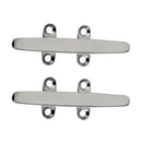 2pcs Marine Grade 316 Stainl Steel Heavy Duty Hollow Base Boat Cleat 100mm