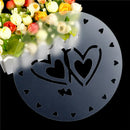 Happy birthday heart Shape Cake Stencils Environmental Plastic Spray Cake BX