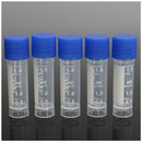50Pcs 1.8ml Plastic Graduated 0.063oz Cryovial Test Tube Sample Pipe With S V1A9