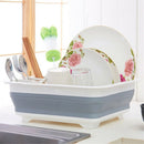 Foldable Dish Rack Plates Drying Rack Kitchen Storage Bowl Holder Drainer qr T3C