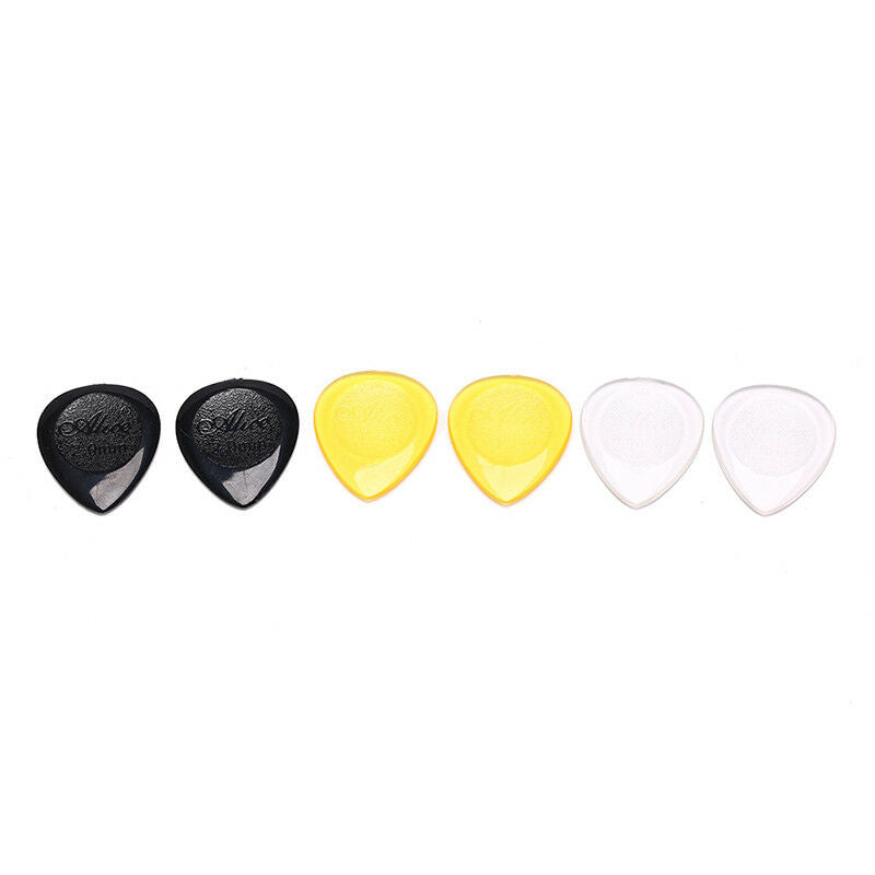 6pcs durable guitar picks for acoustic electric guitar bass clear plectrum JR