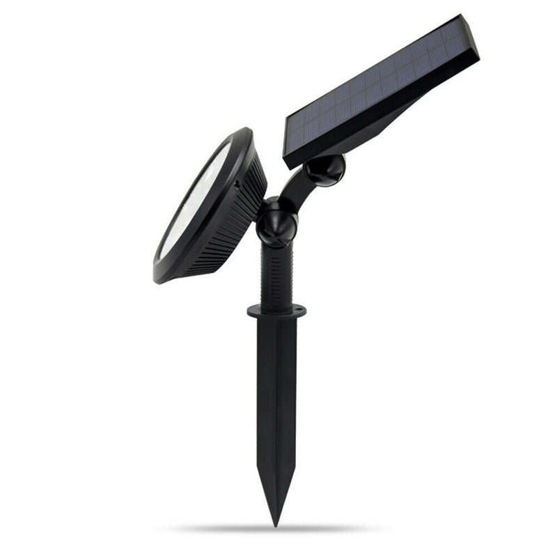9 LED Waterproof Solar Spotlight Garden Lawn Ground Lighting Wall Lamp (A)