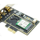 M.2 NGFF to PCI-E AC Wireless Card With AC Antenna 1550AC For 9260 DW1560