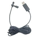 2.5mm USB Microphone for Computer, Lavalier Lapel Clip-on Mic fit for Laptop,