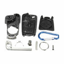 2-Buttons Remote Key Fob Case Shell & Uncut Blade For Vauxhall Opel Corsa A T6E4