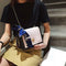 Rivet Shoulder Handbags PU Leather Chain Women Small Crossbody Bags (Pink)