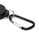 Black Retractable Key Chain Reel Steel Cord Recoil Belt Key Ring Badge Holder3CZ