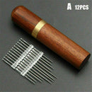 24Pcs Assorted Size SELF THREADING Hand Sewing NEEDLES Easy Thread With Holder