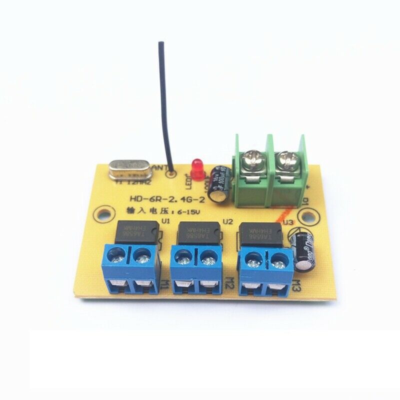 6CH 2.4G Remote Controller Kit DC 6V-15V Wireless Transmitter Receiver RadioS1B3